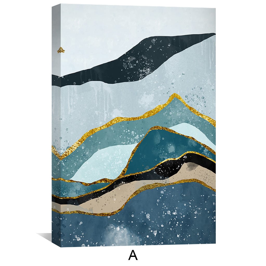 Toile de montagnes empilées