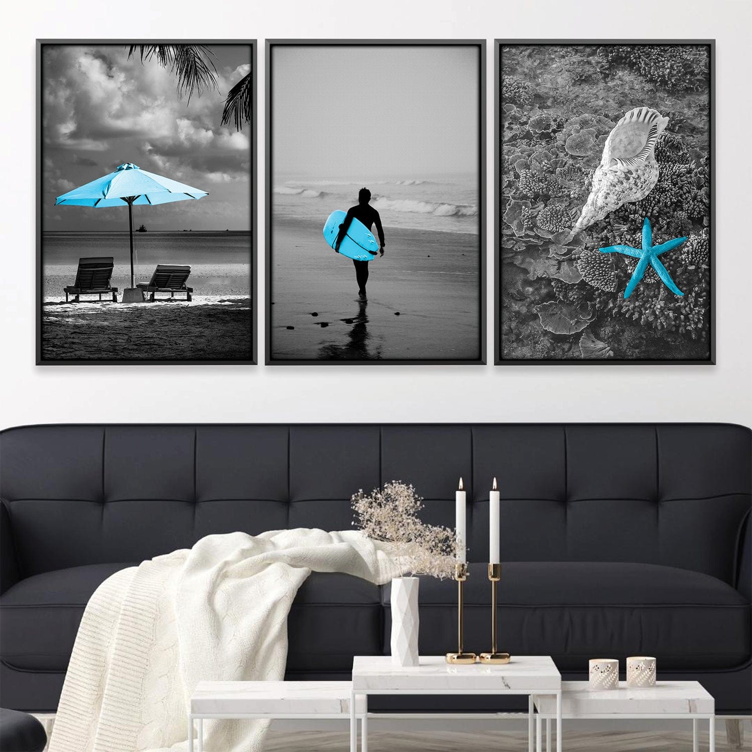 Tableau Plages Bleues