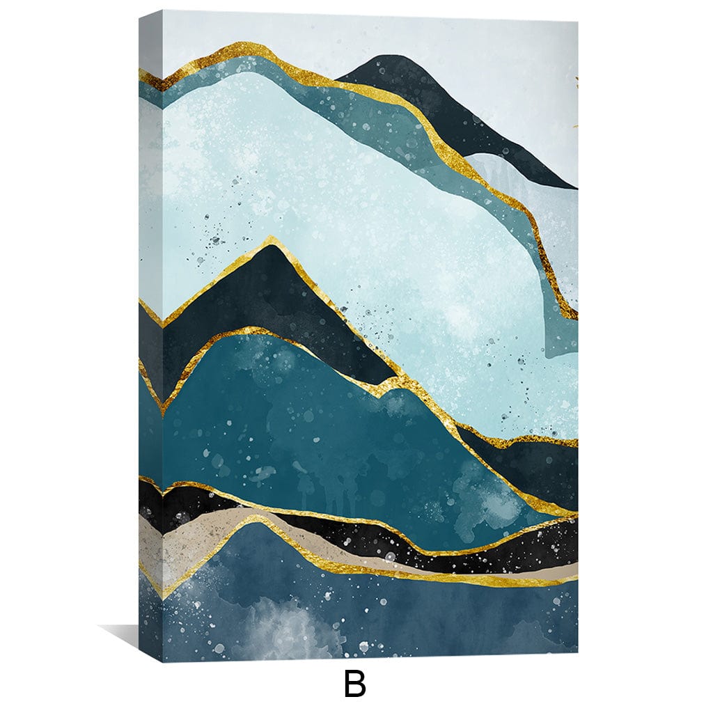 Toile de montagnes empilées