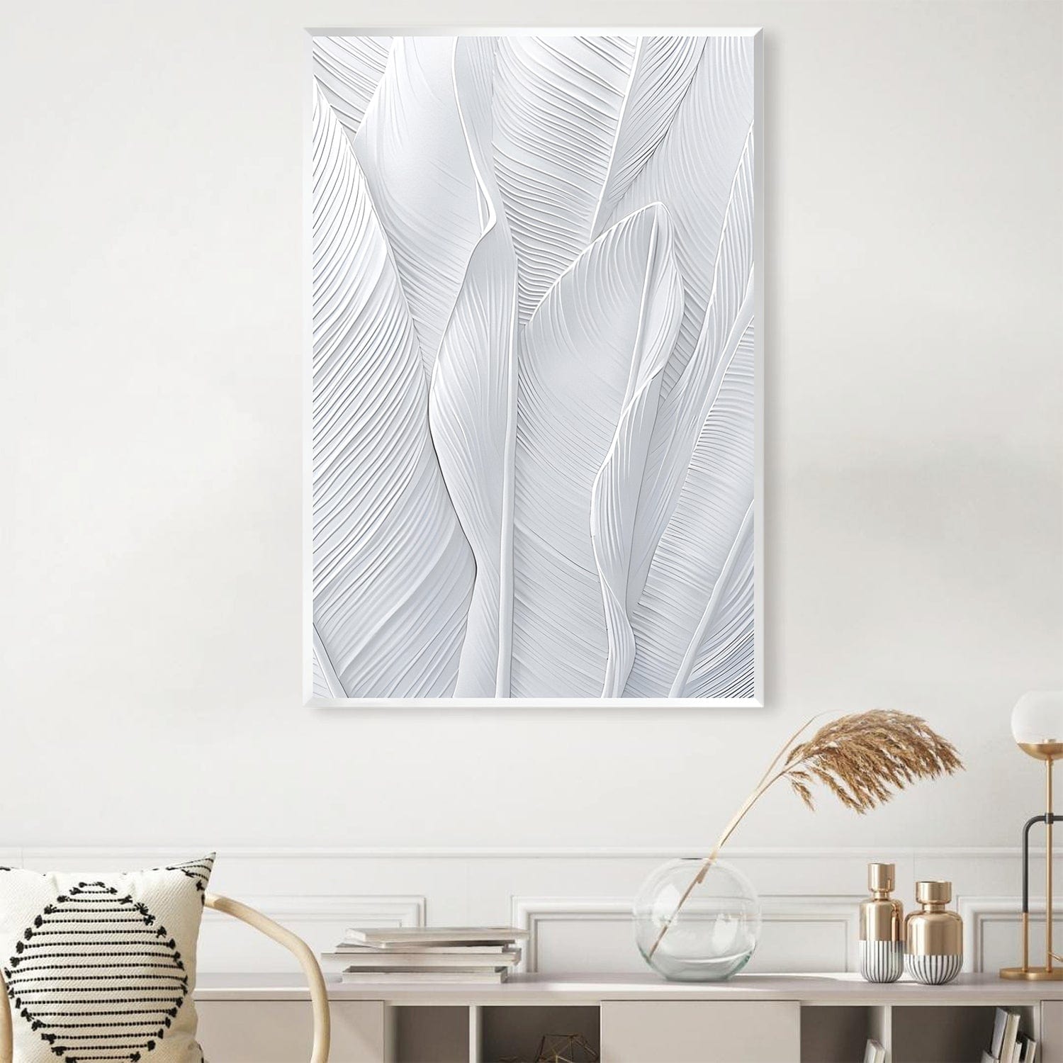 Toile Feuille Blanche