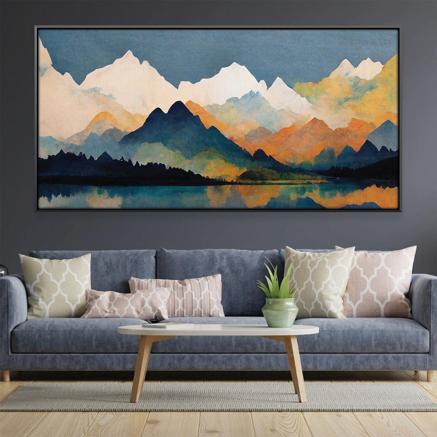 Toile Montagnes sur Montagnes