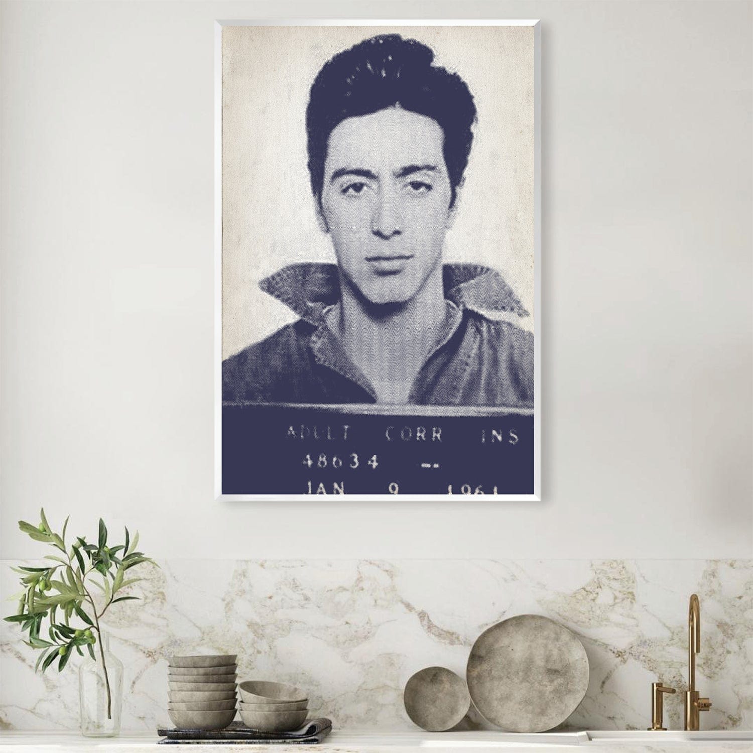 Pacino Mugshot-Leinwand