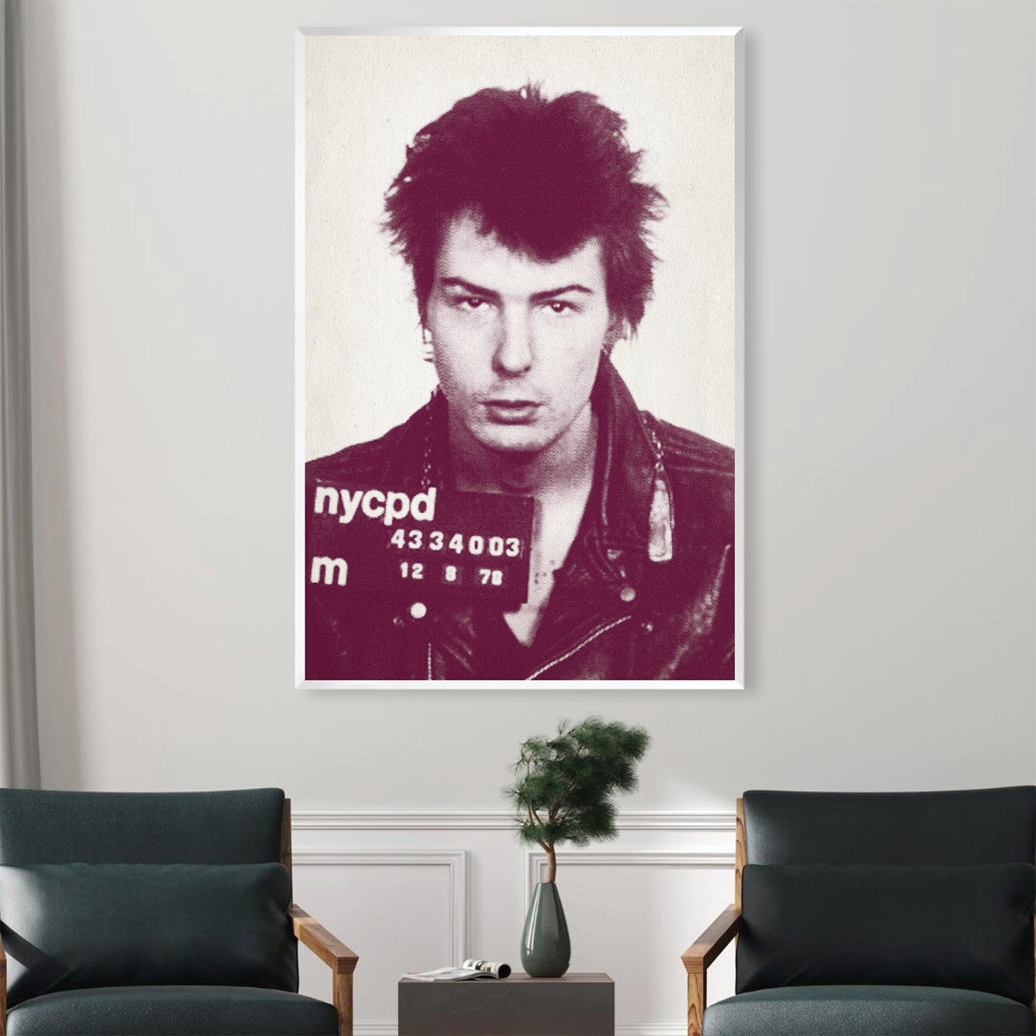 Sid Mugshot Toile Violette