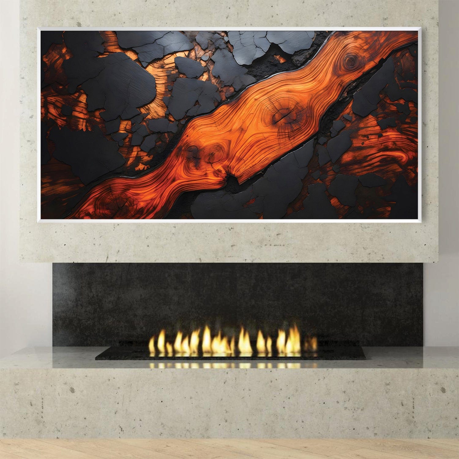 Toile abstraite fondue