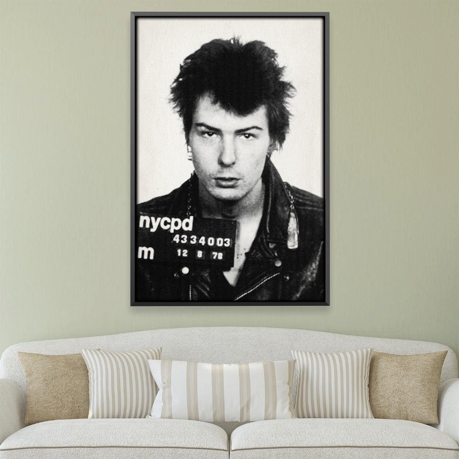 Sid Mugshot Toile Noire