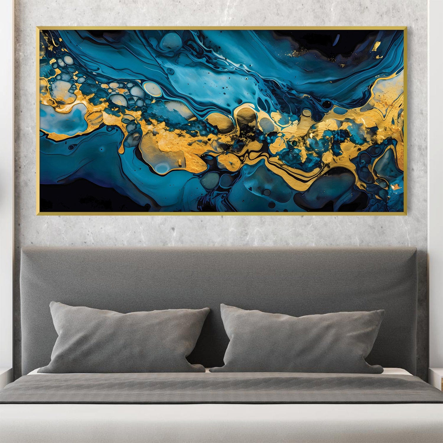 Toile abstraite flottante