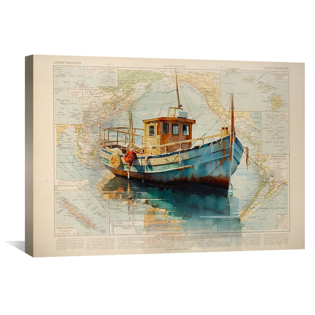Toile Bateau dans le port