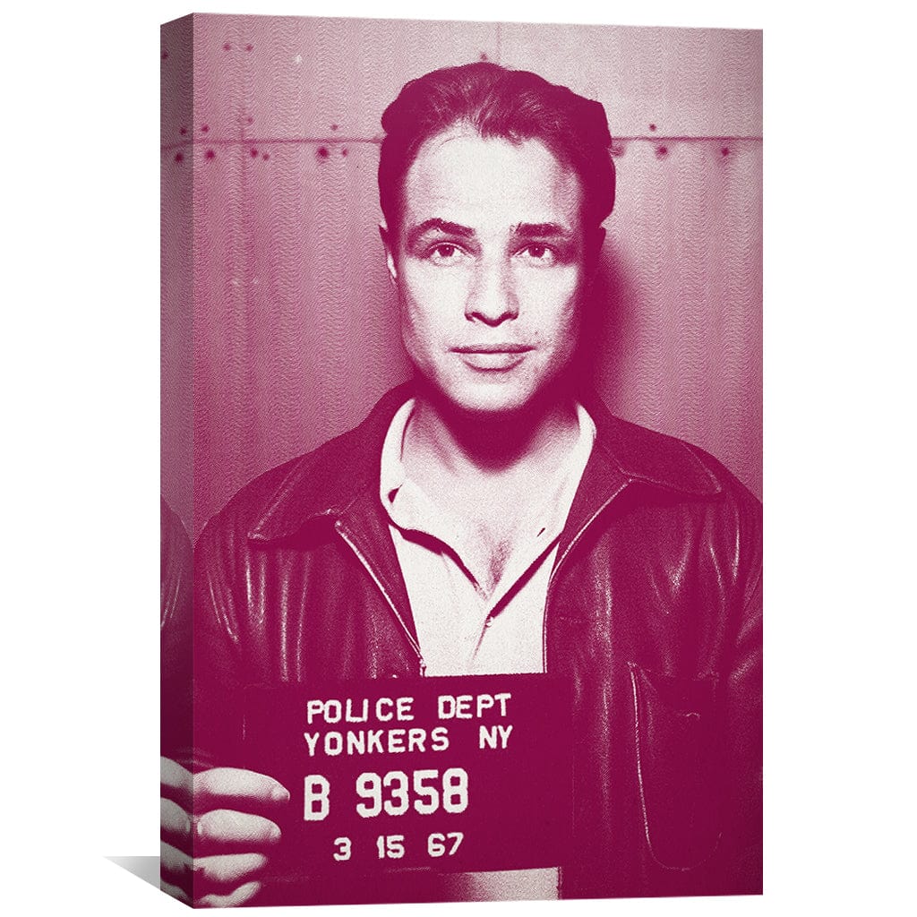 Brando Mugshot Magenta Canvas