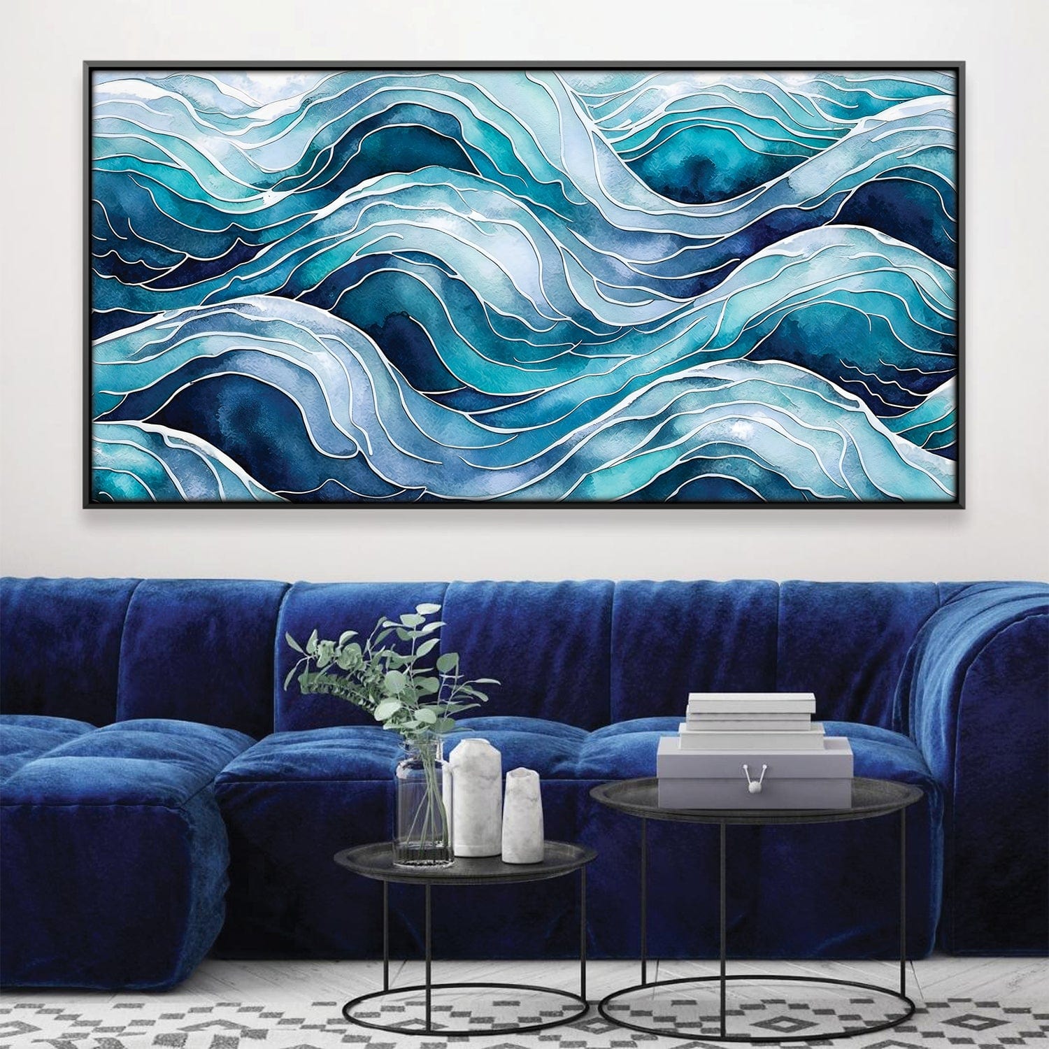 Toile de vagues définies