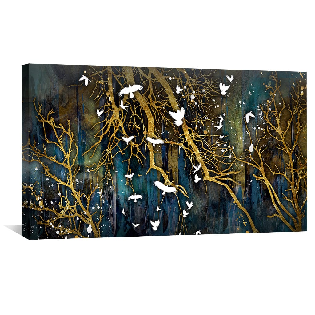 Toile abstraite flocage