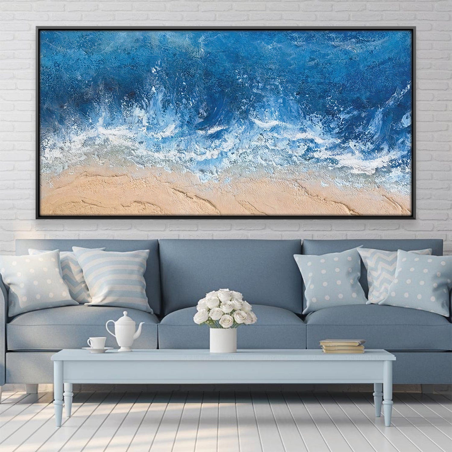 Toile de vagues de mer