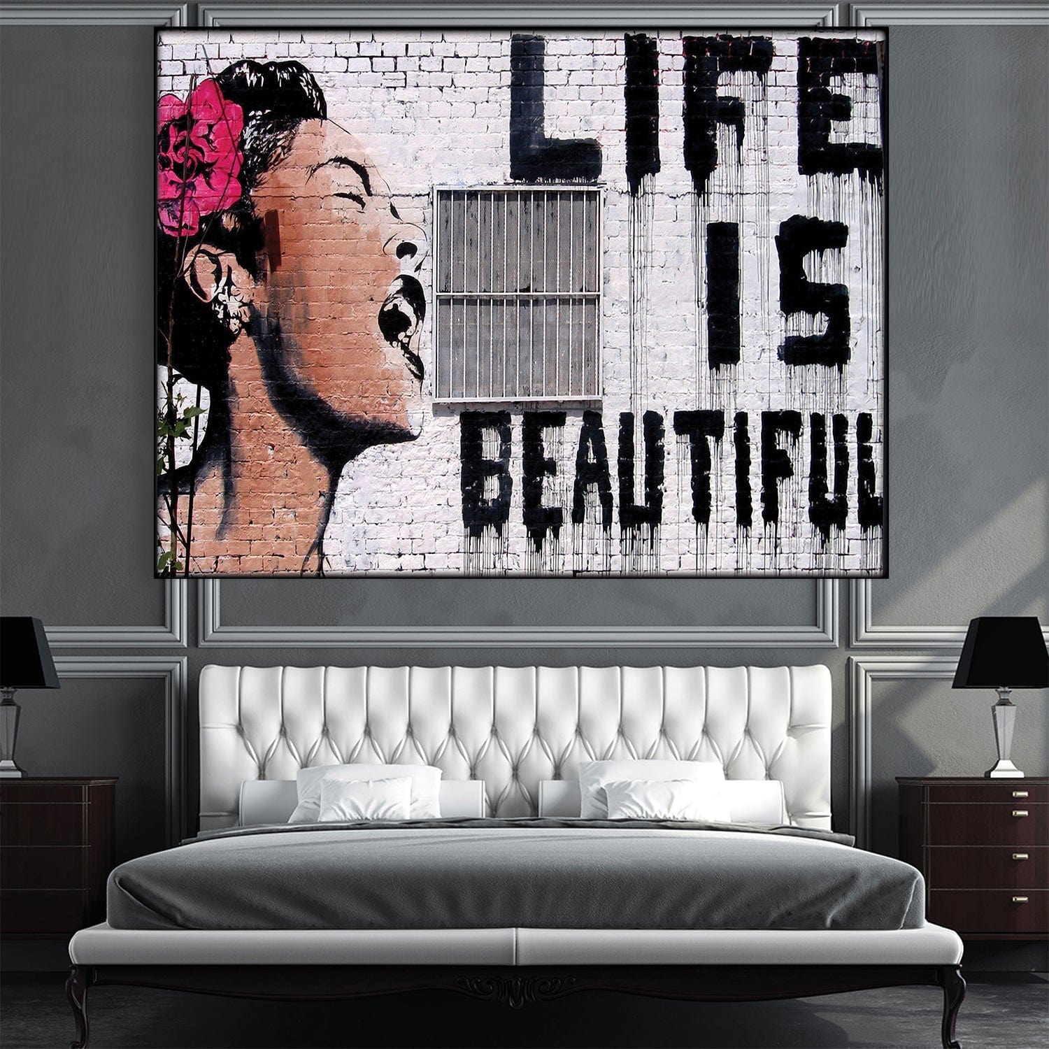 Banksy Life Is Beautiful Cadre facile à construire