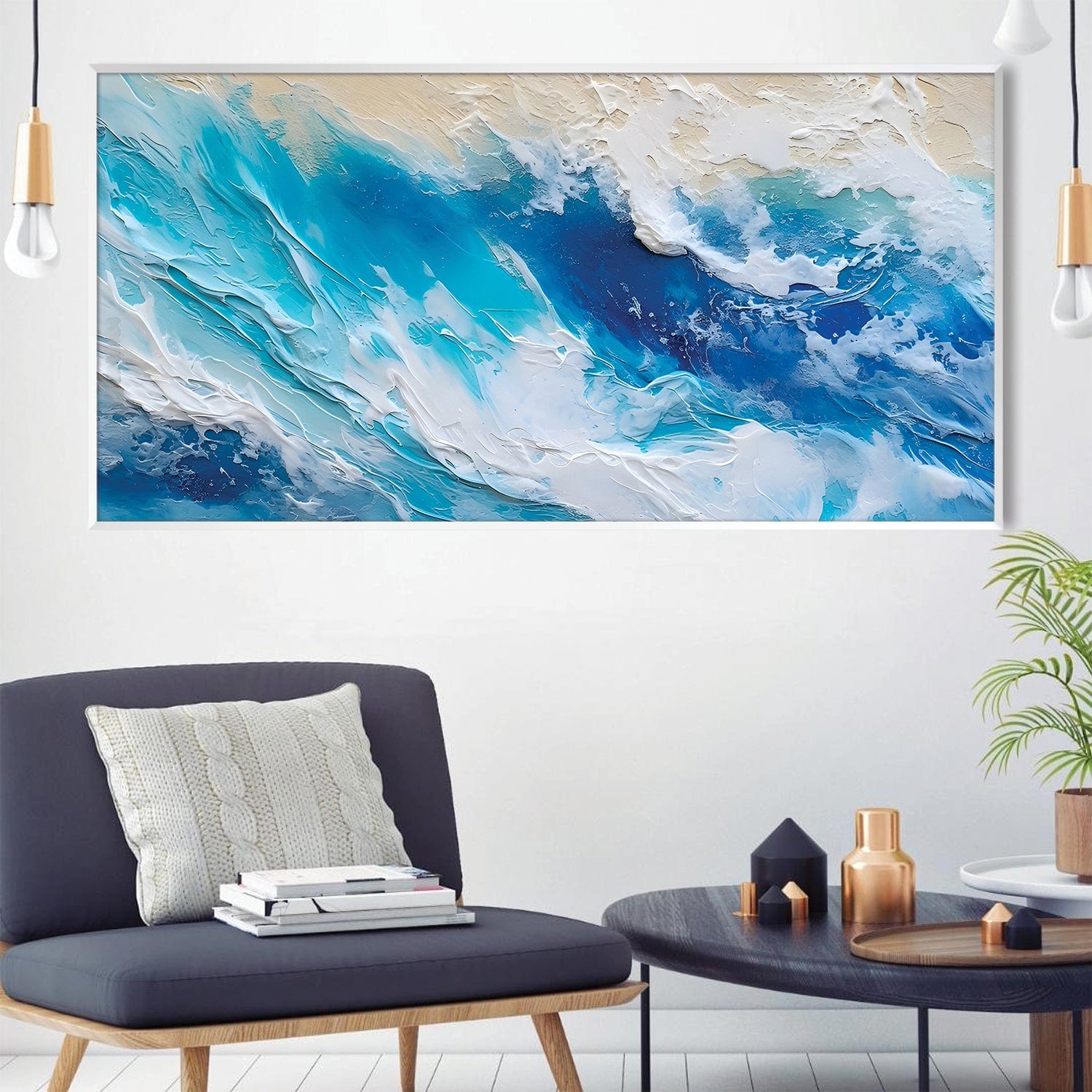 Toile Vagues Pastel