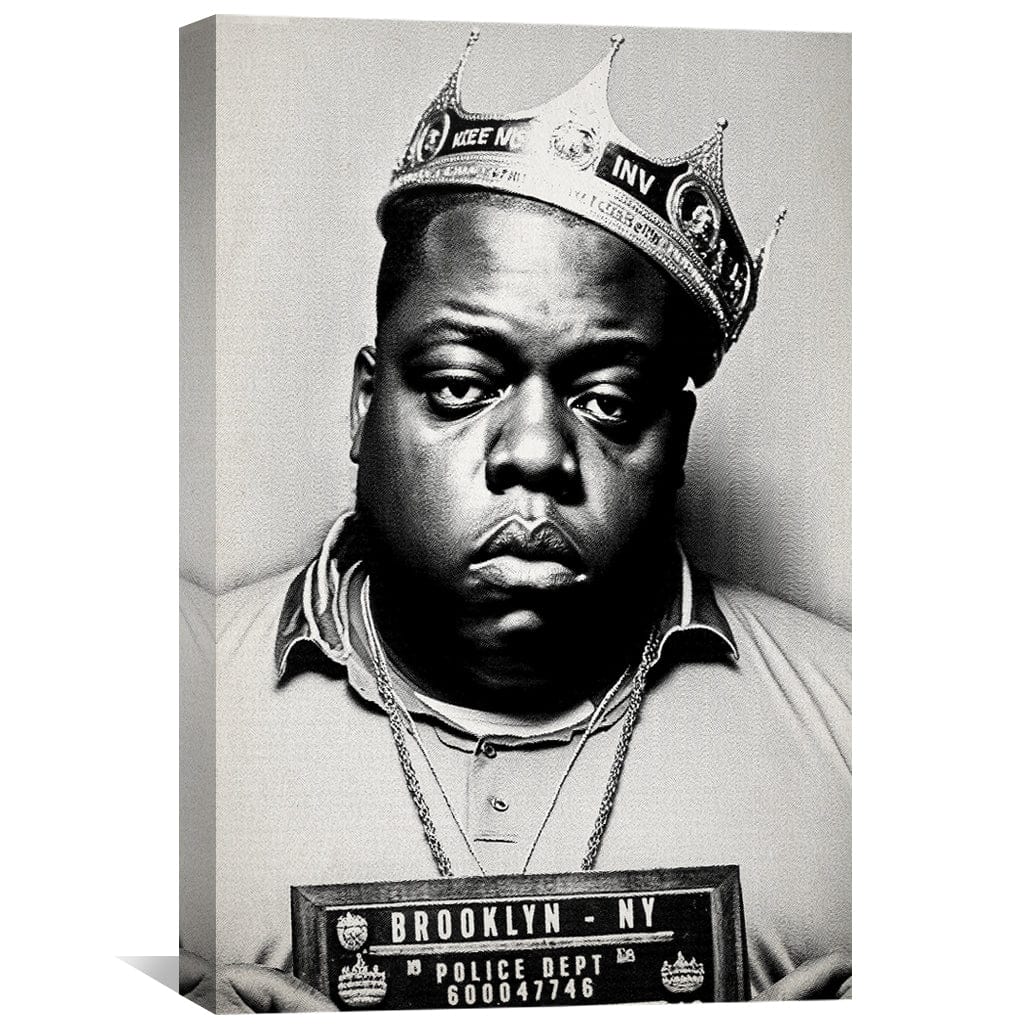 Biggie Mugshot Toile Noire