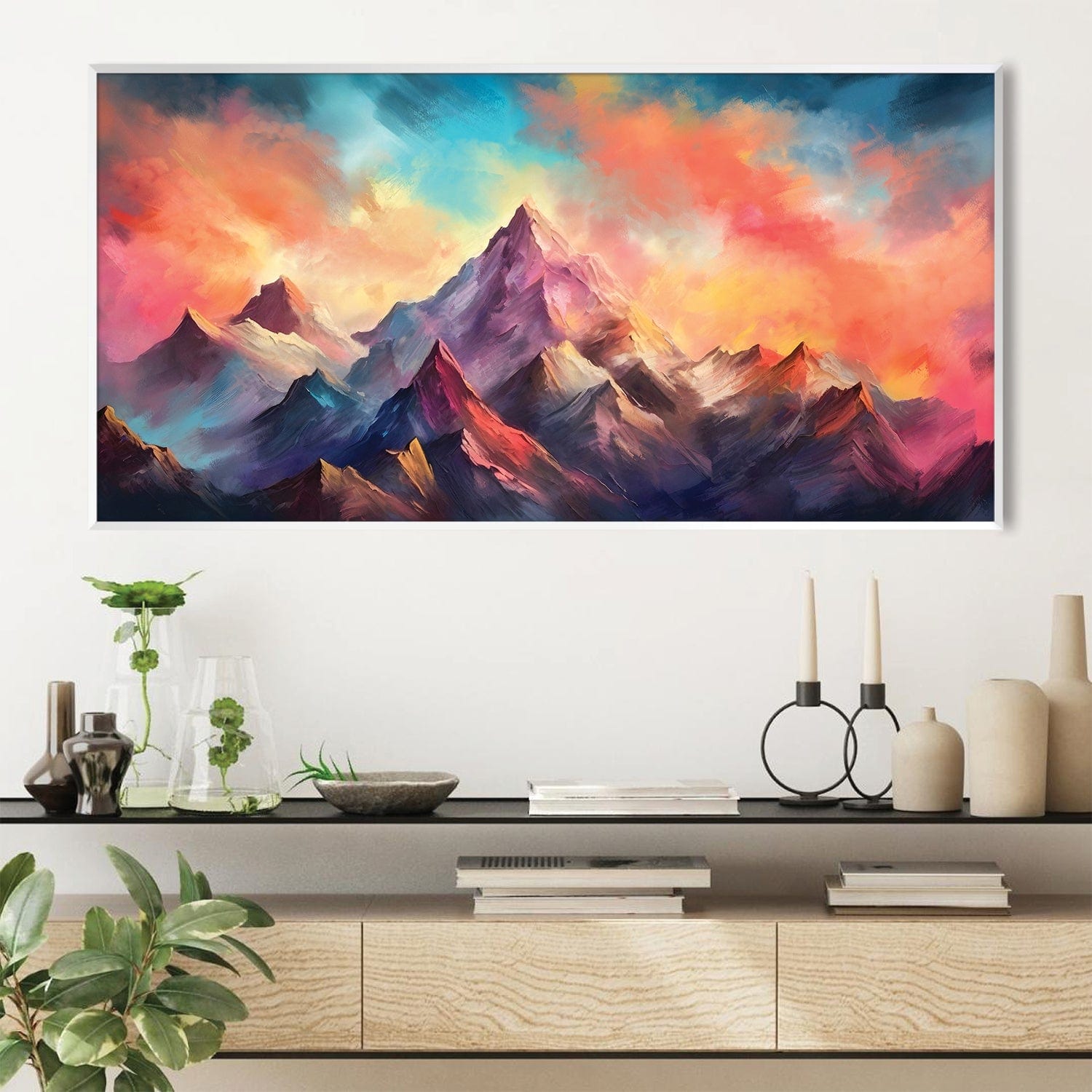 Toile de fumée de montagne