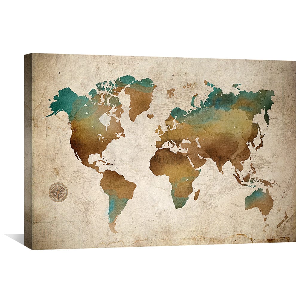 Toile de carte ancrée