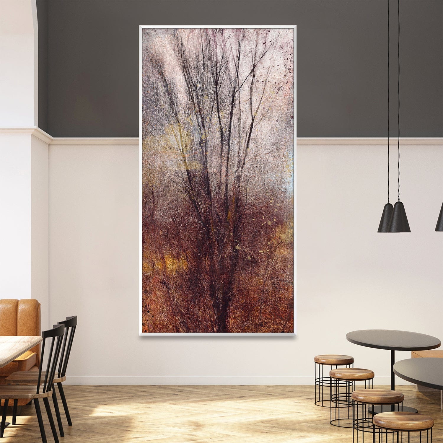 Toile abstraite d’automne
