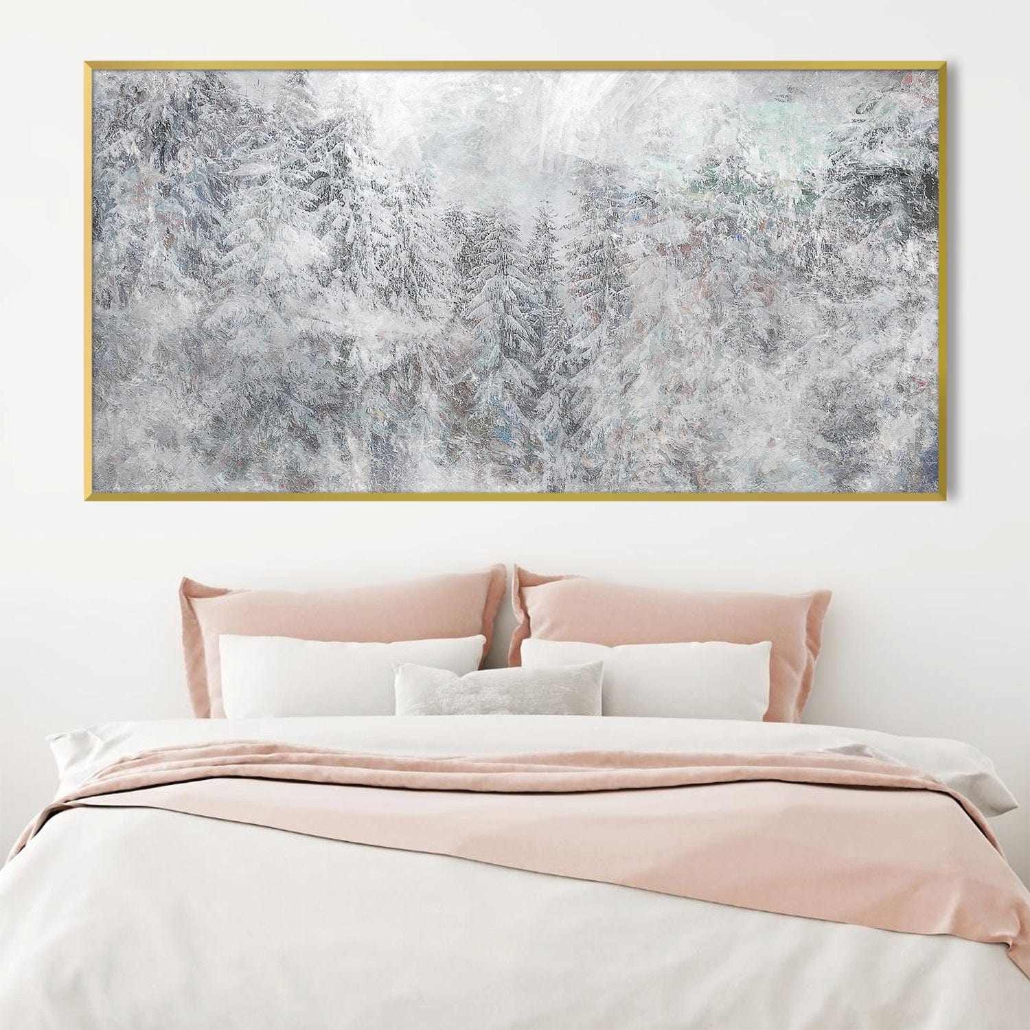 Toile Forêt enneigée