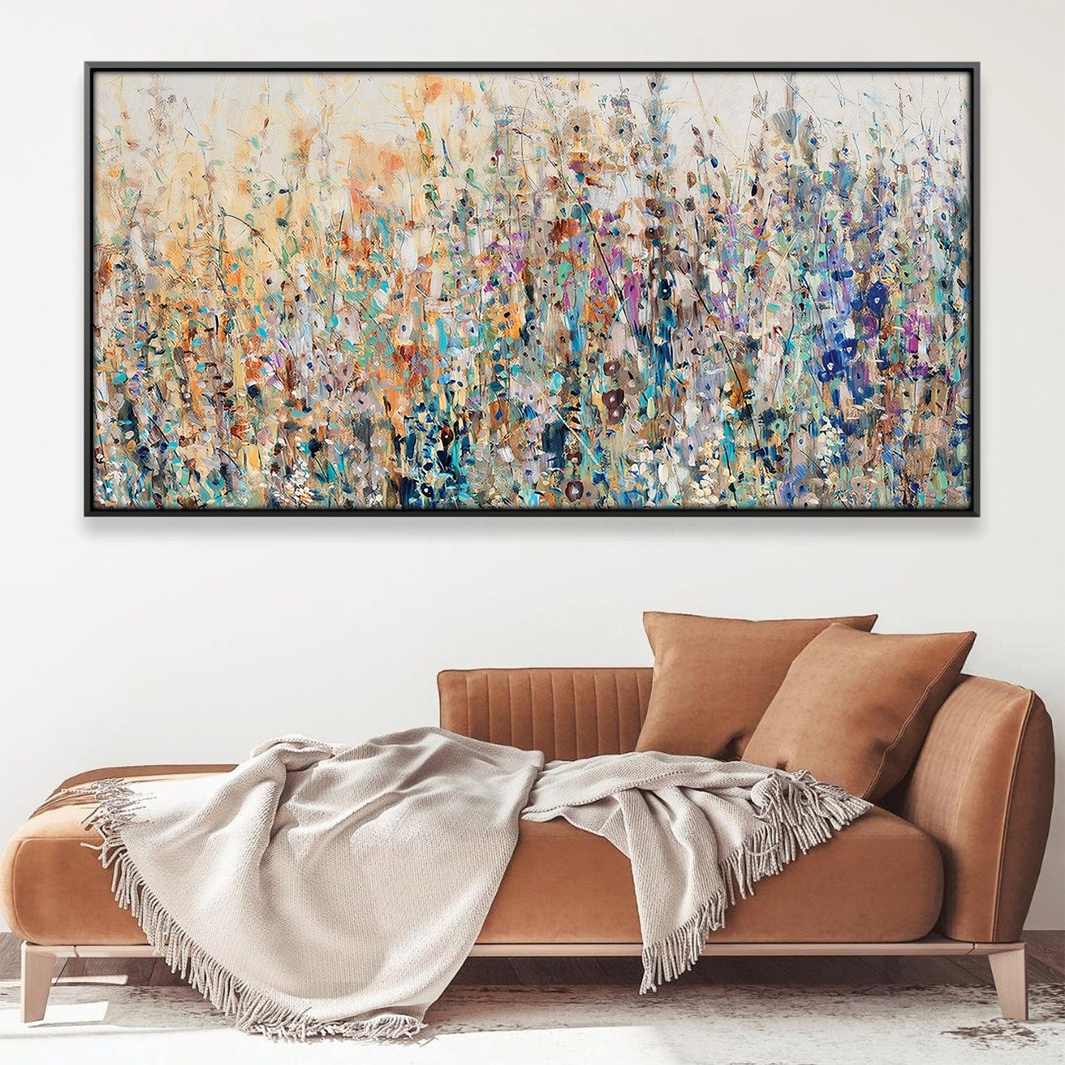 Champ de toile florale