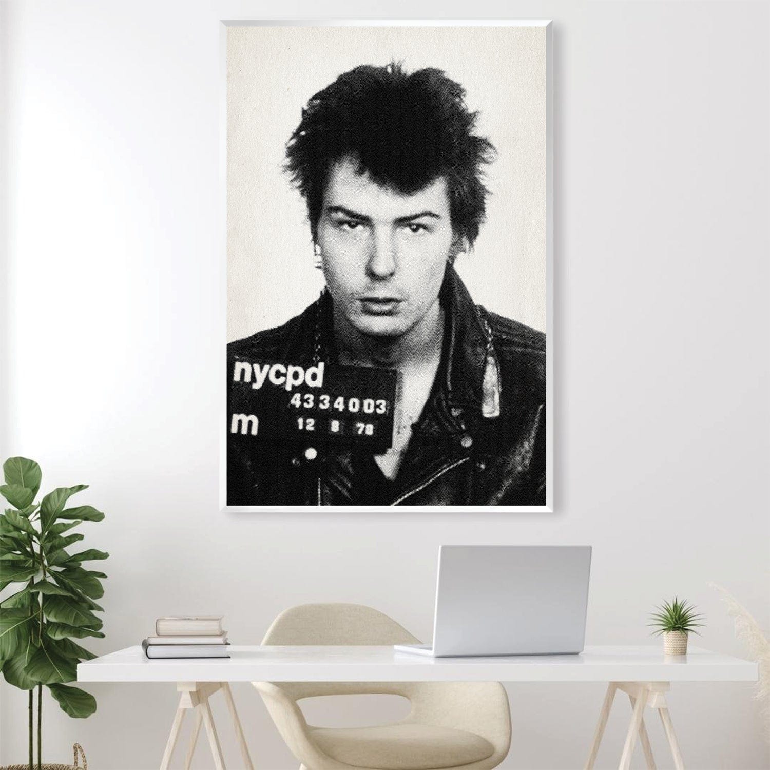 Sid Mugshot Toile Noire