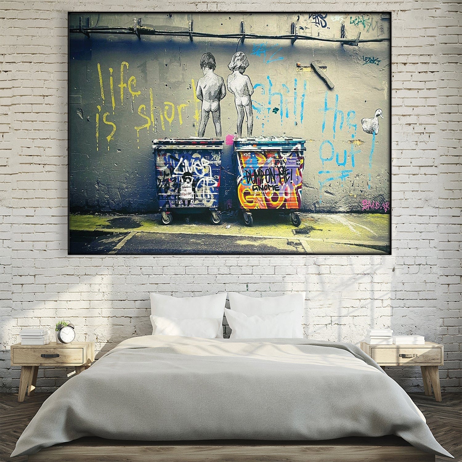 Banksy Life Is Short Cadre facile à construire