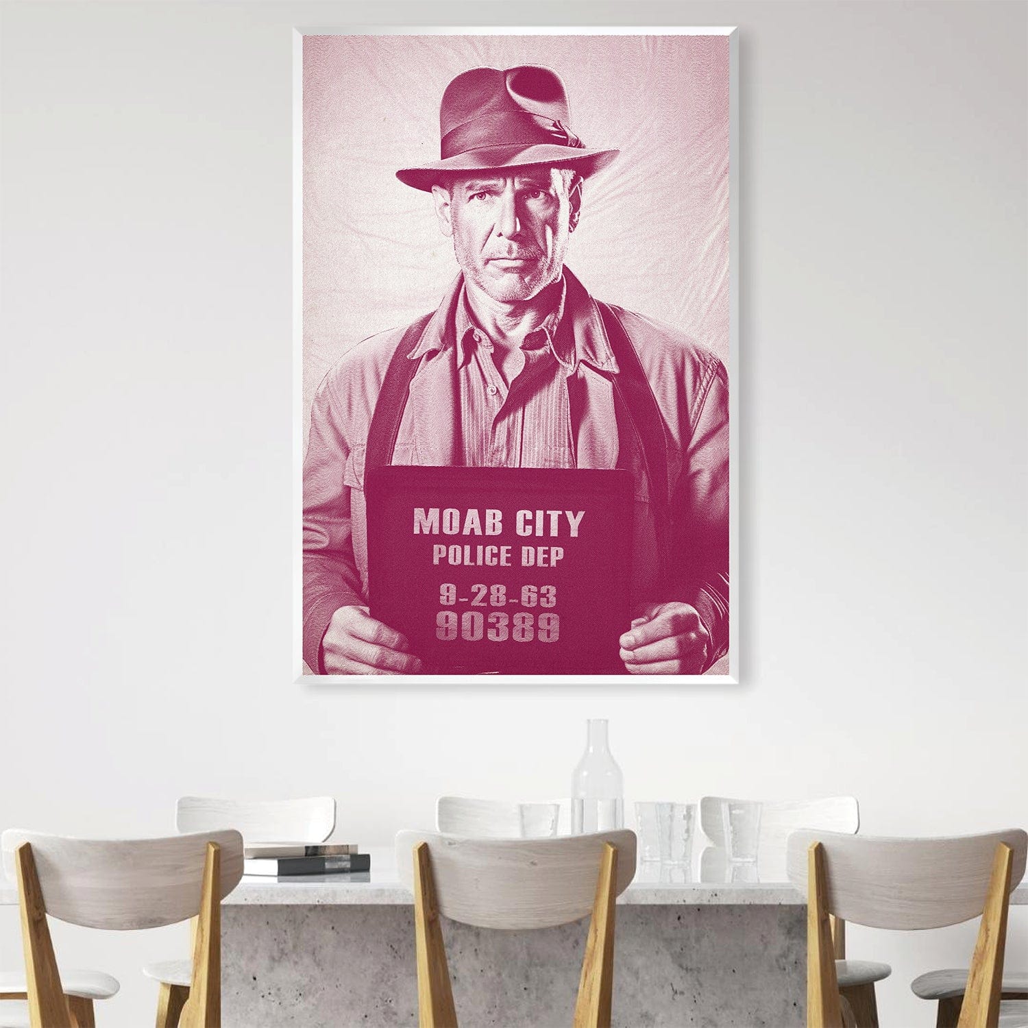 Toile Magenta Mugshot Indiana