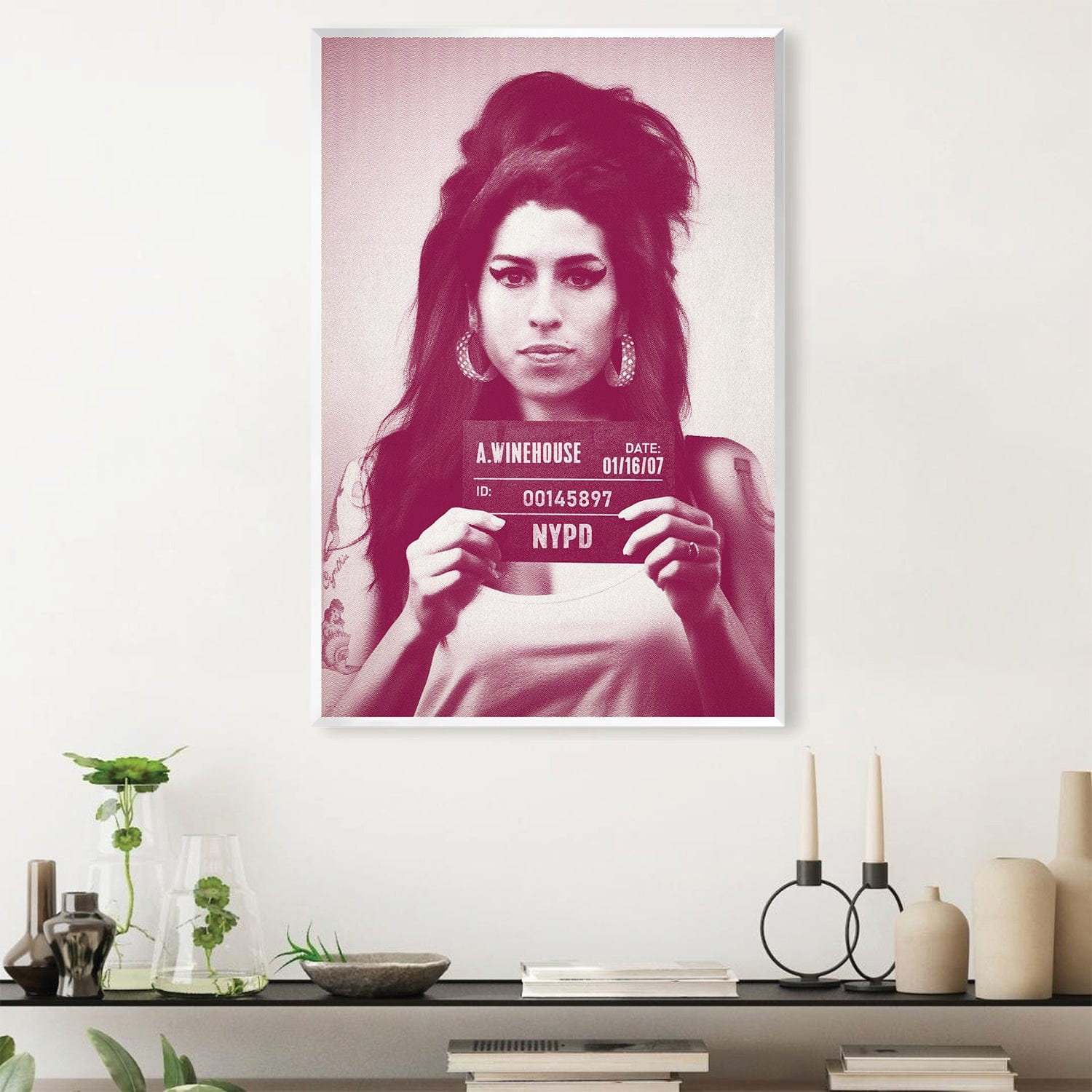 Toile magenta Amy Mugshot