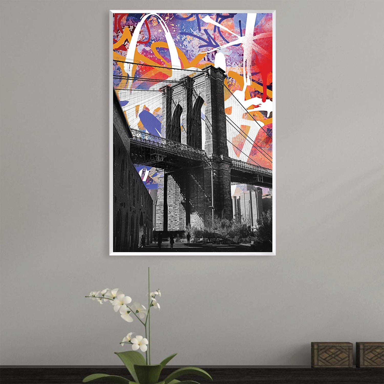Toile Pont Graffiti
