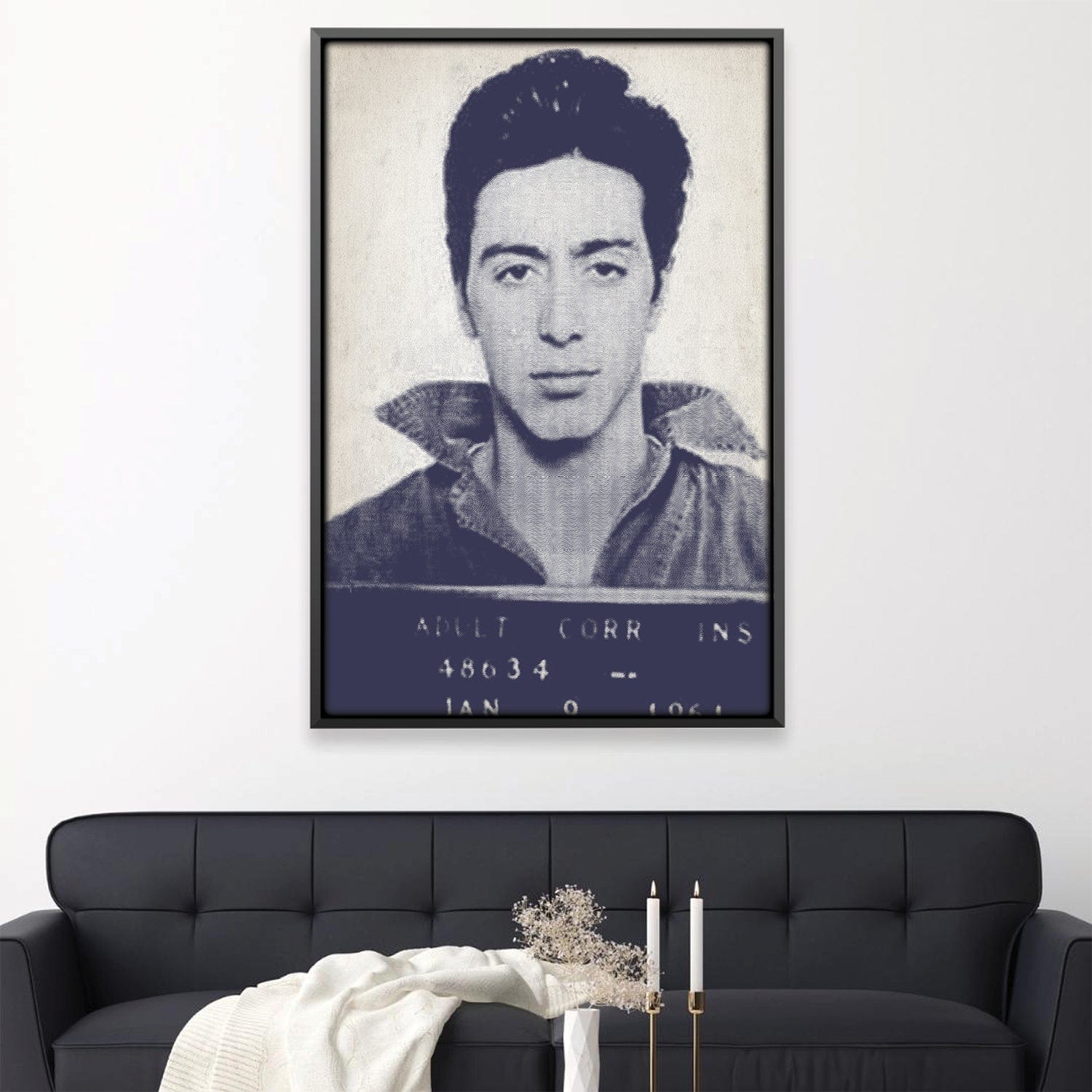 Pacino Mugshot-Leinwand