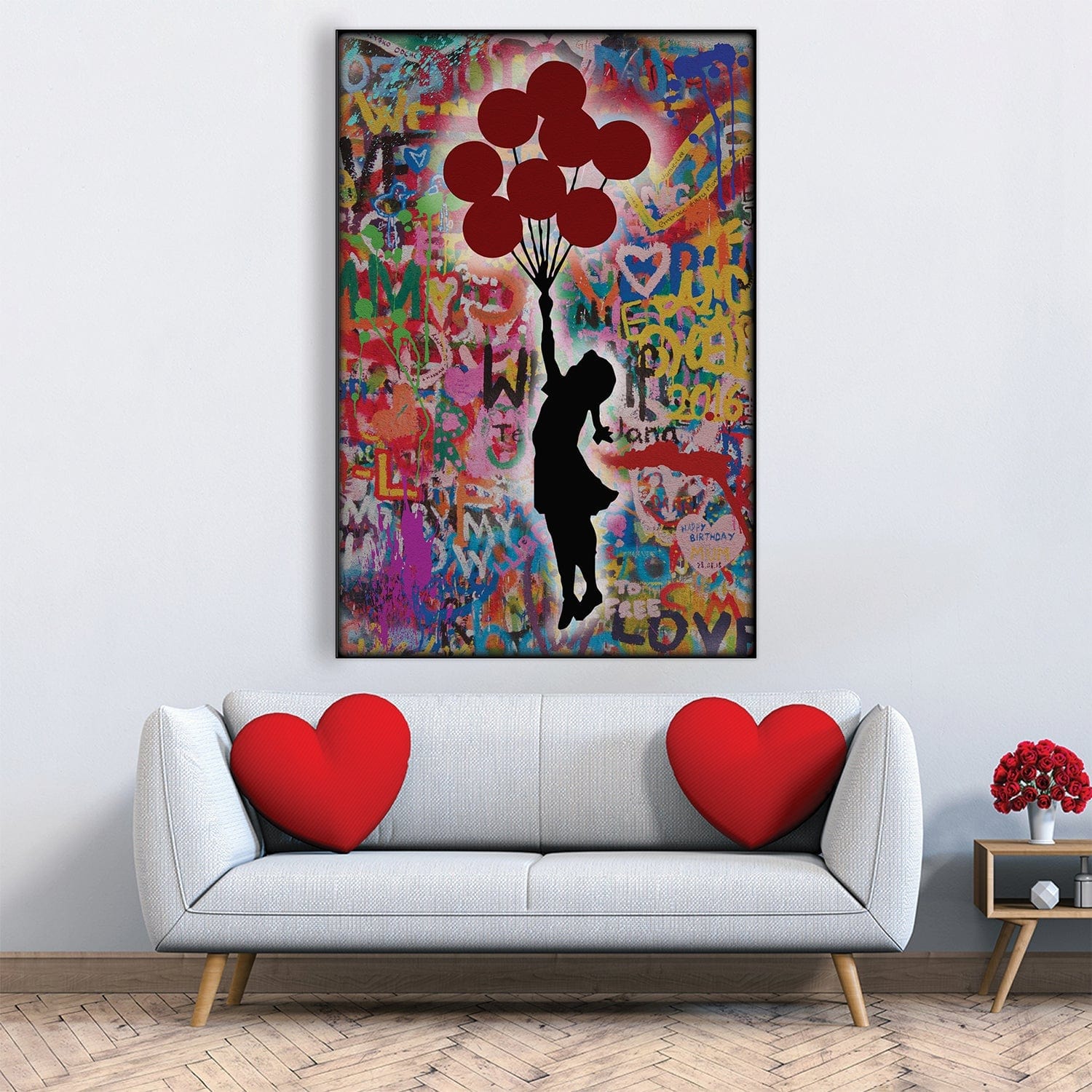 Banksy Graffiti Balloon Girl Cadre facile à construire