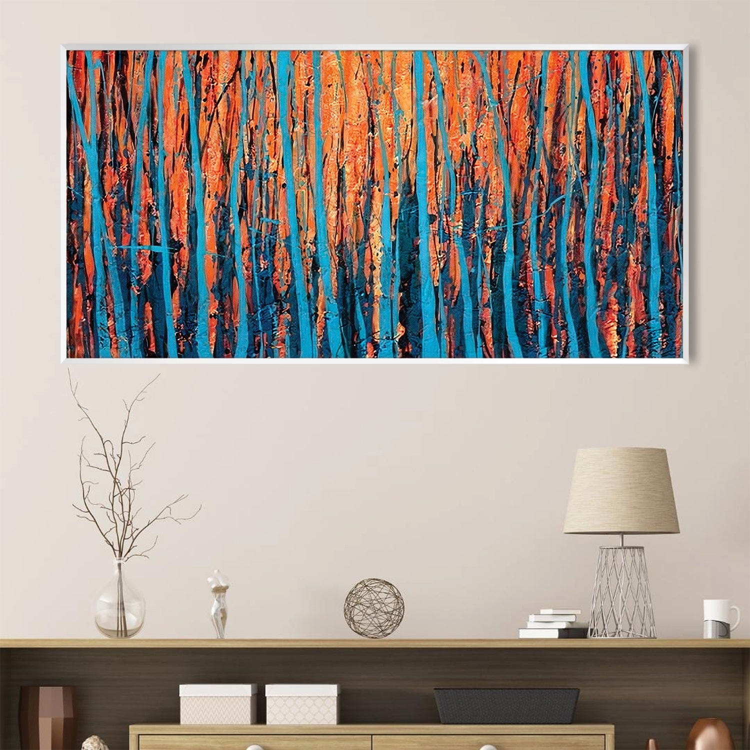 Toile Arbres caressés