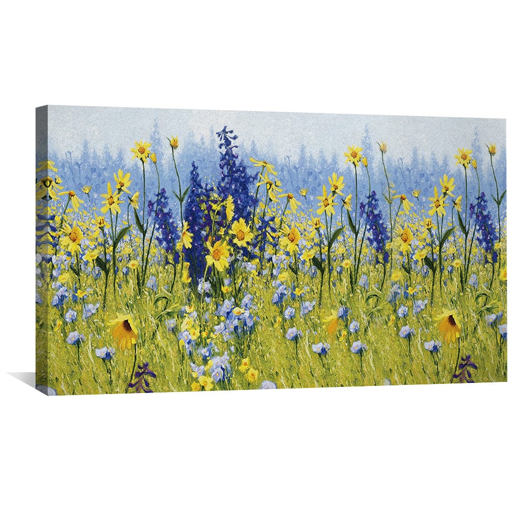 Leinwand mit Blumenwiese