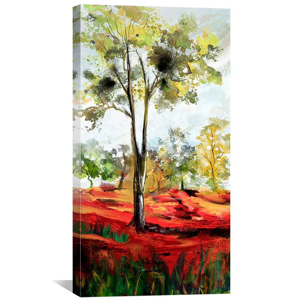 Aquarell-Baum-Symphonie-Leinwand
