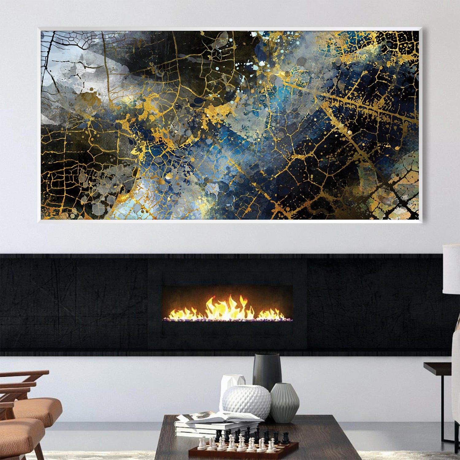 Toile cartographiée abstraite