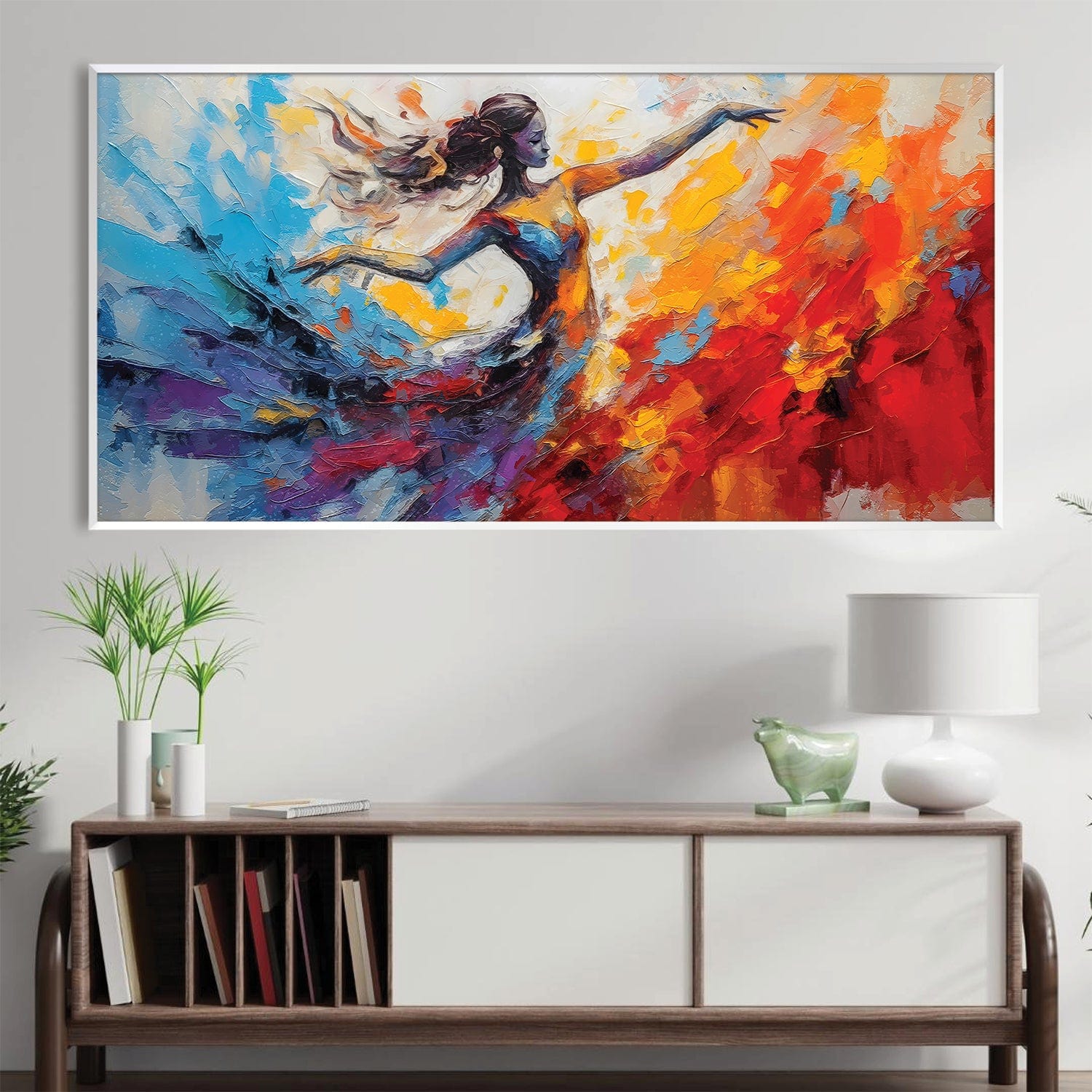 Danser dans la toile de peinture