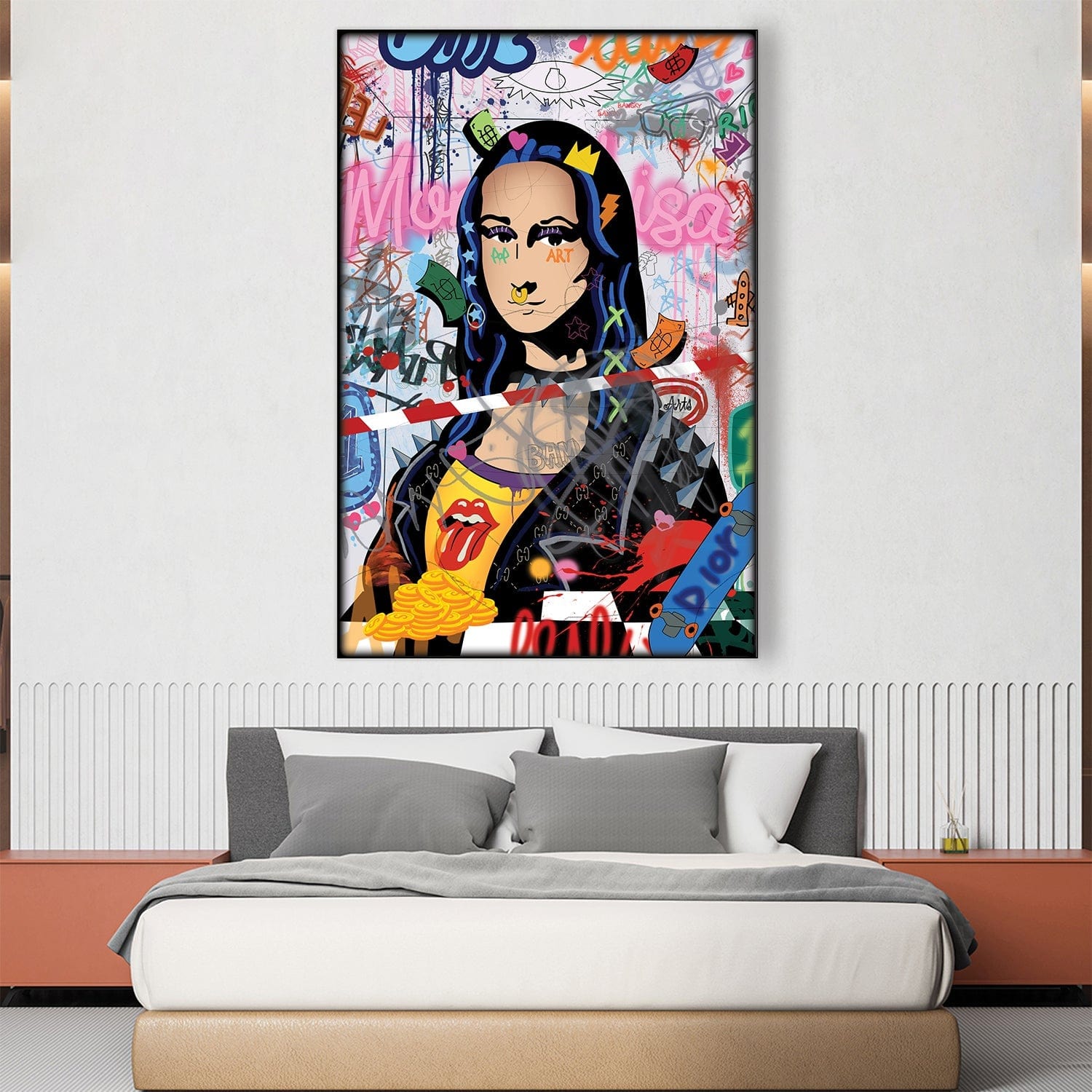 Banksy Graffiti Mona Lisa Cadre facile à construire