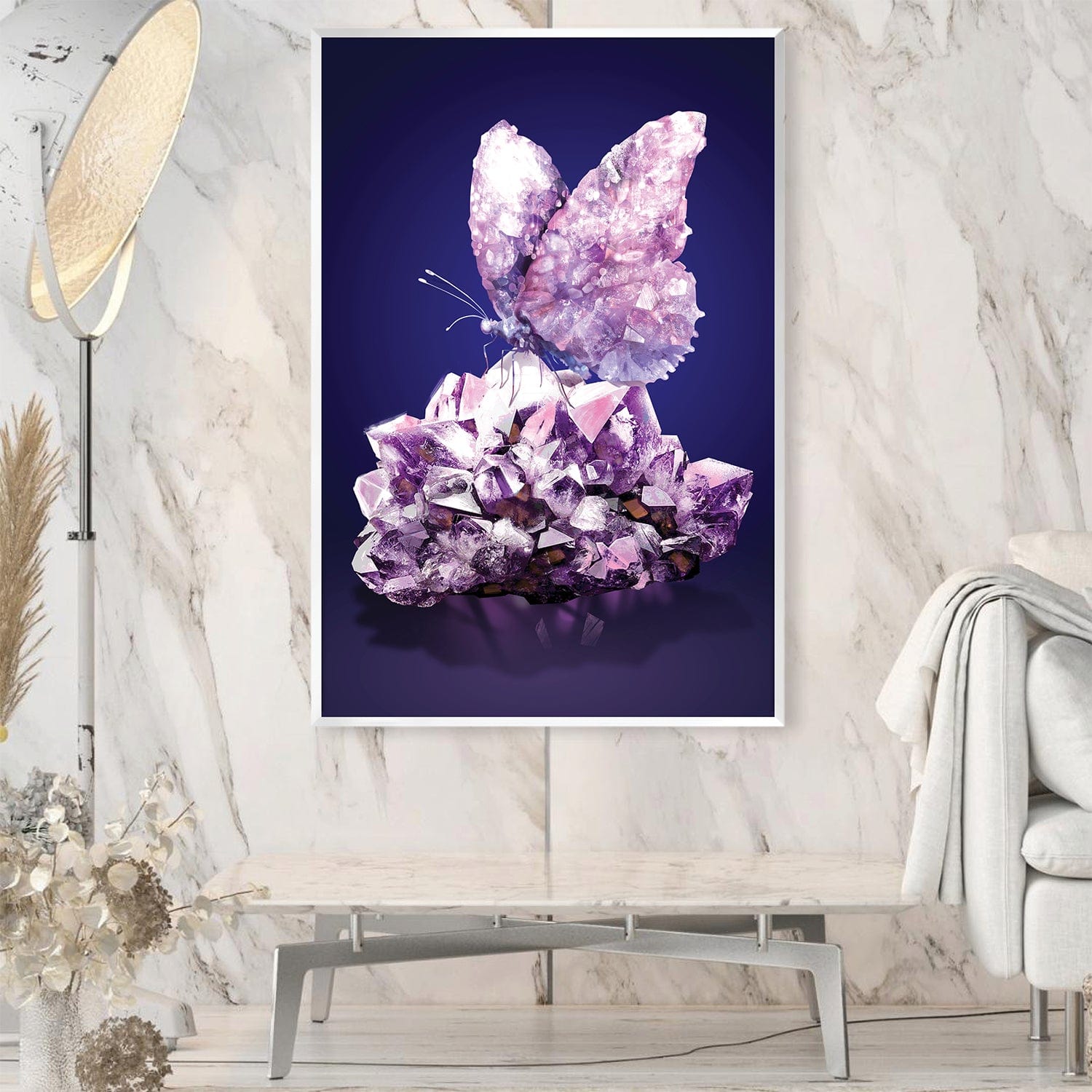 Toile Papillon Améthyste
