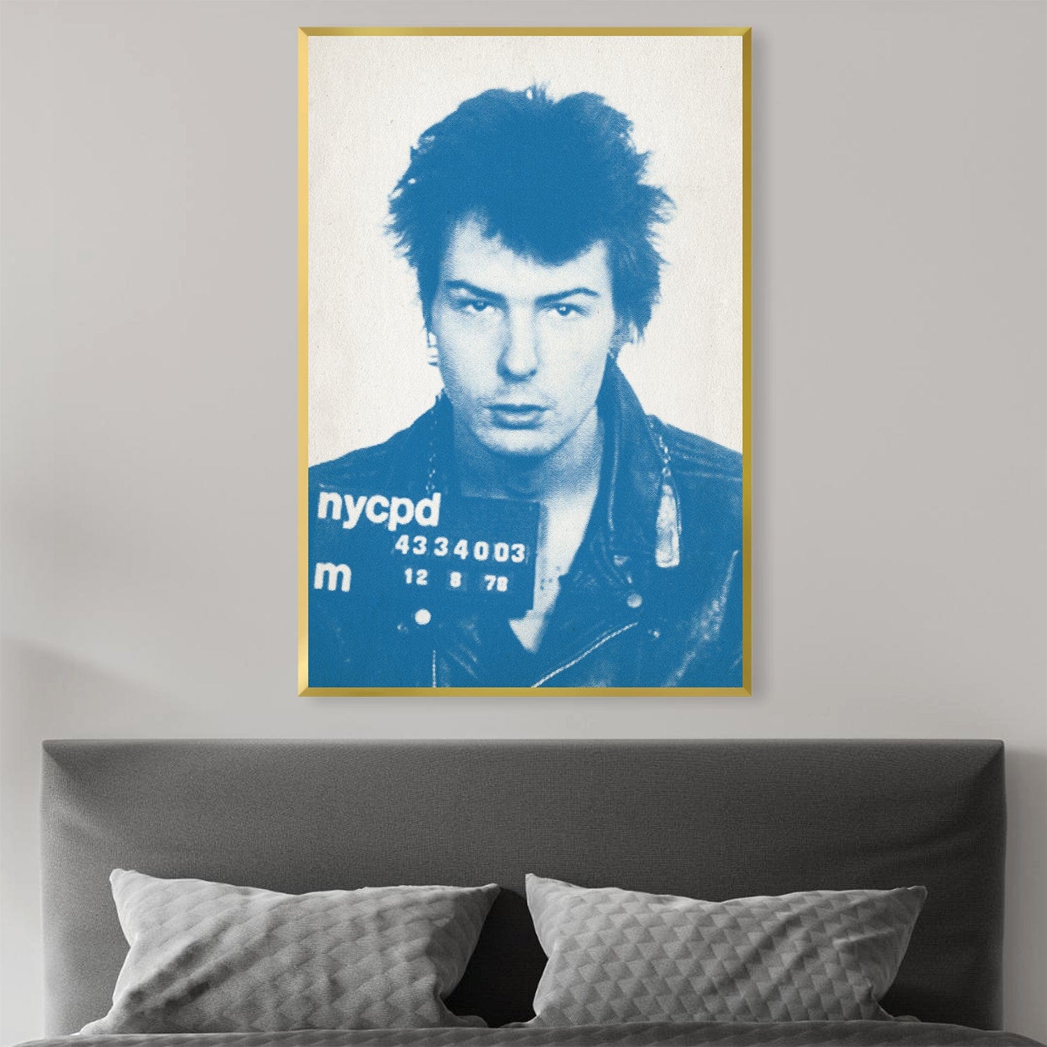 Sid Mugshot Toile Bleue
