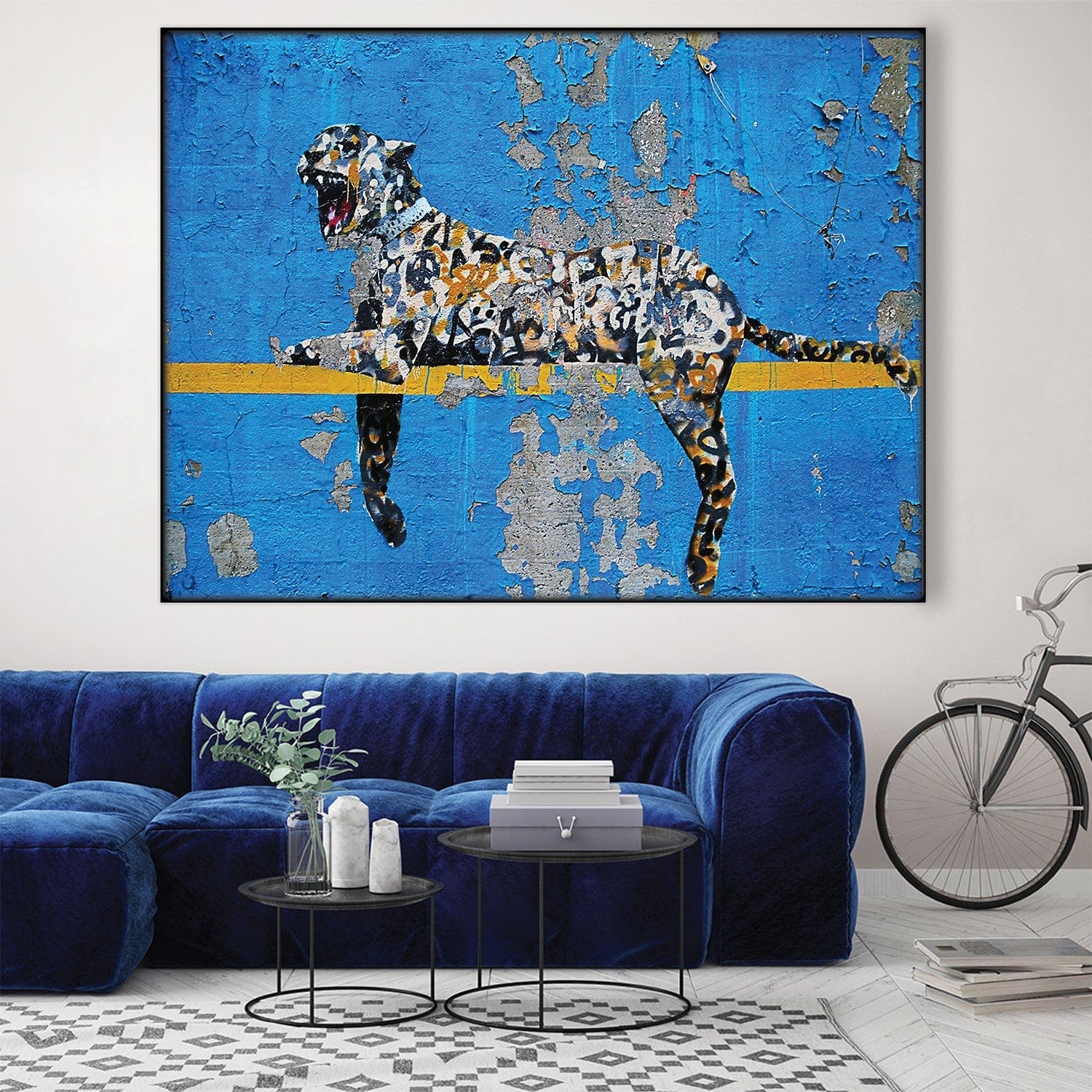 Cadre facile à construire Banksy Cheetah