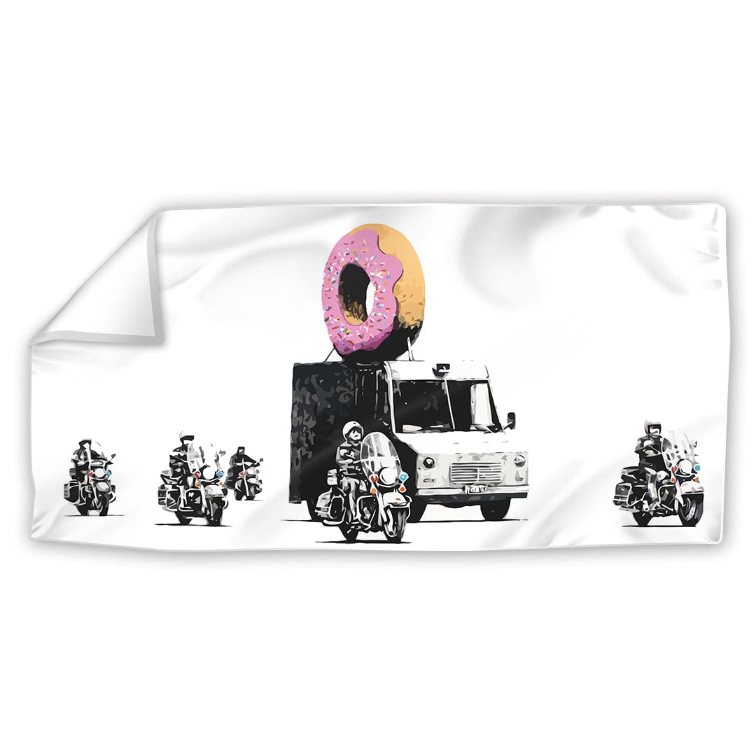 Banksy Donut Police Escort Cadre facile à construire
