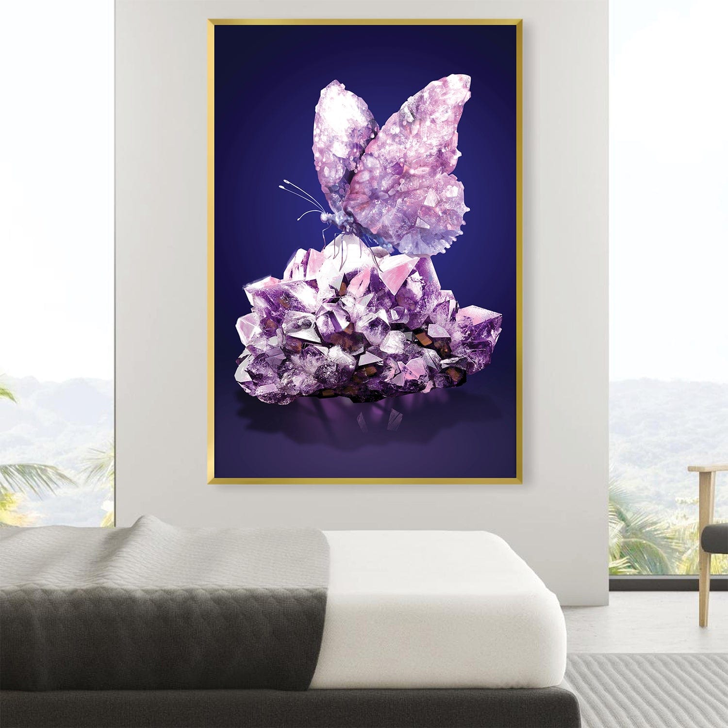 Toile Papillon Améthyste
