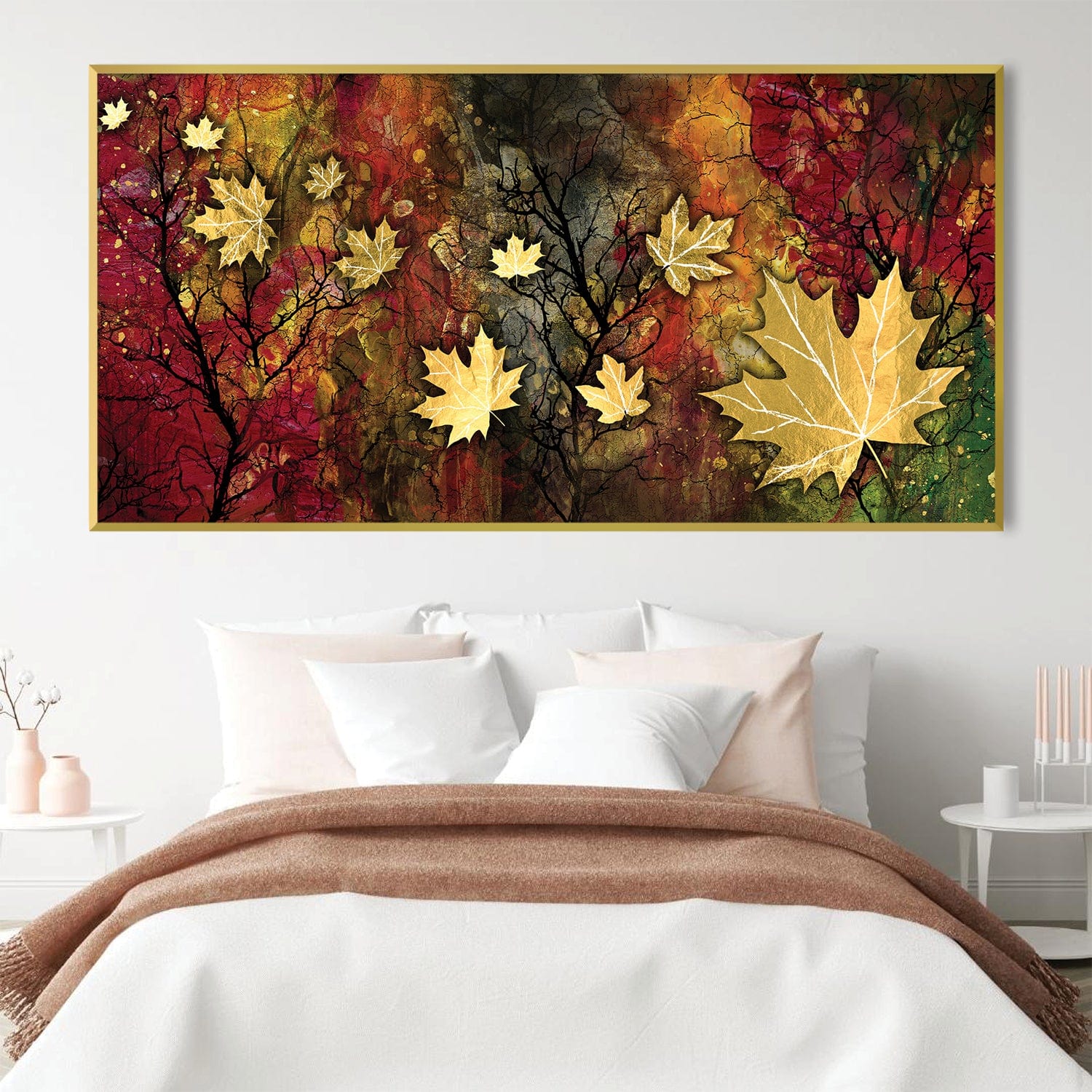 Toile de forêt de feuilles d’érable
