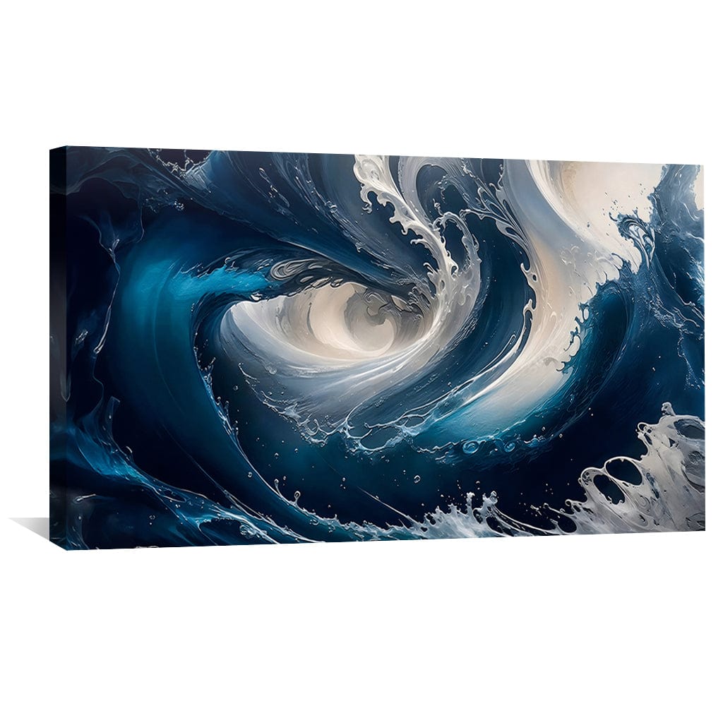 Leinwand mit wirbelnden Wellen