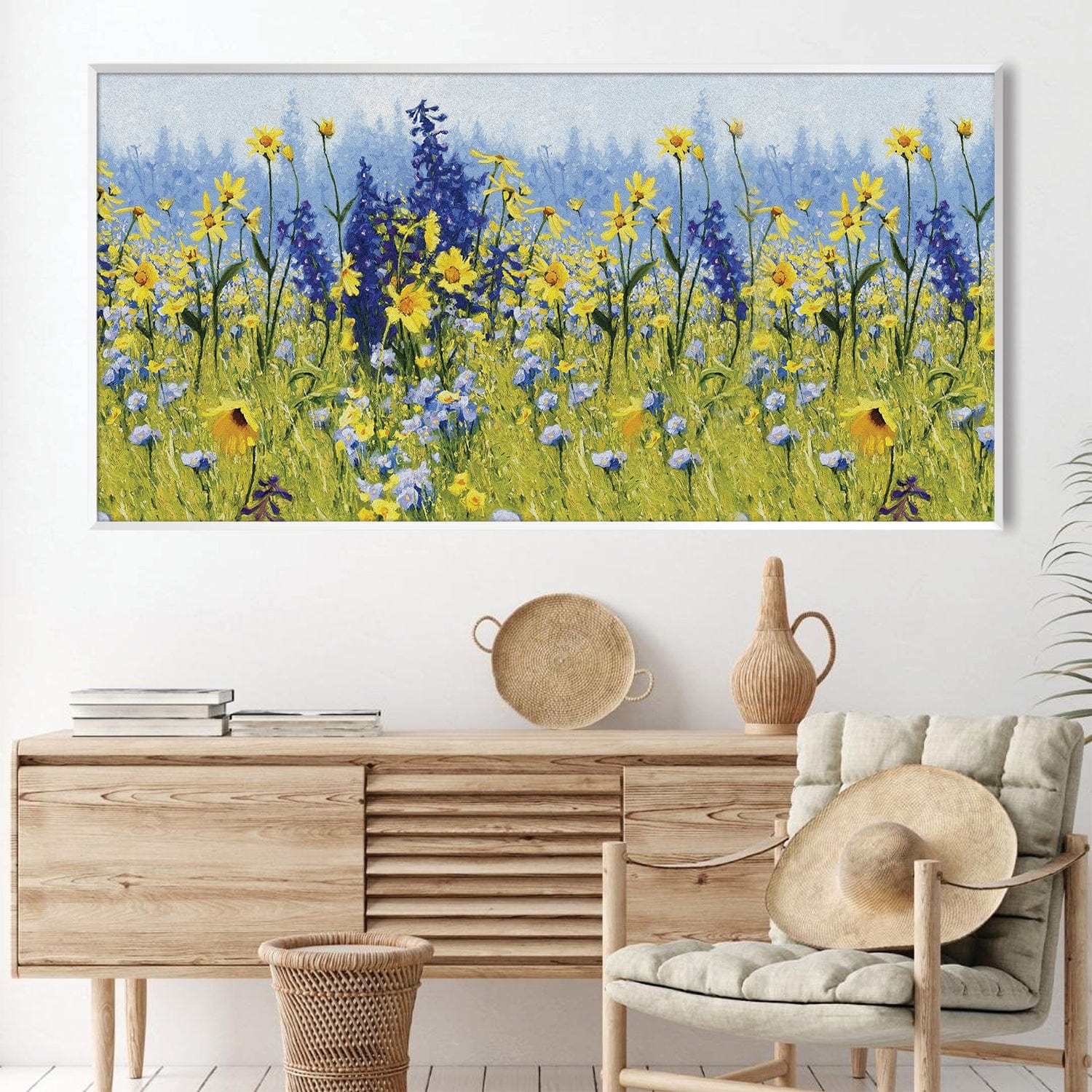Leinwand mit Blumenwiese