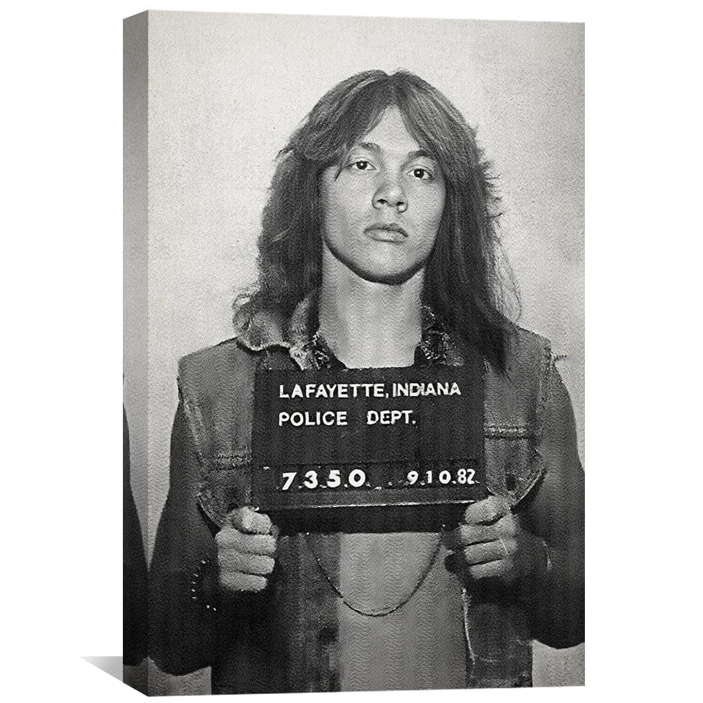 Axl Mugshot schwarze Leinwand