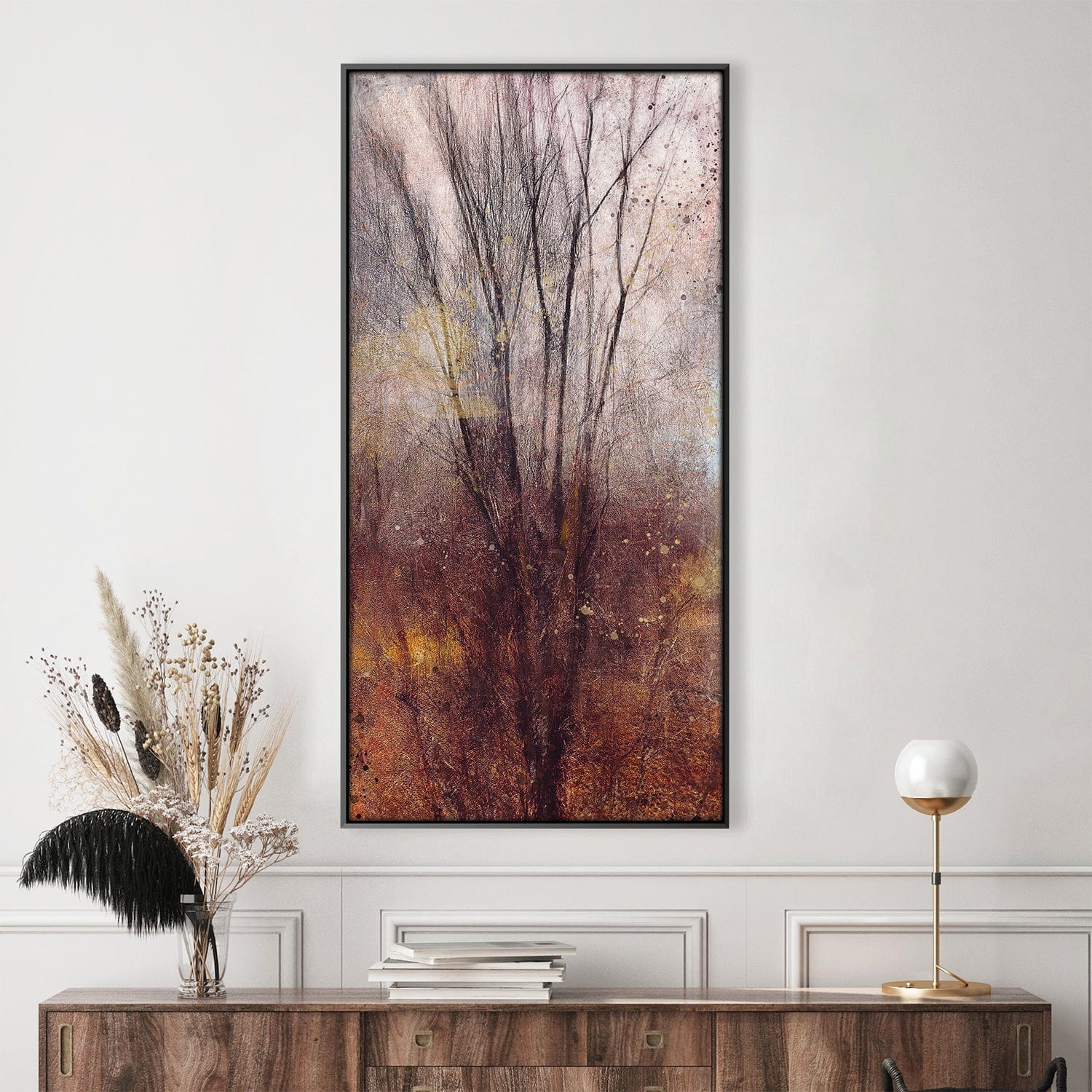 Toile abstraite d’automne