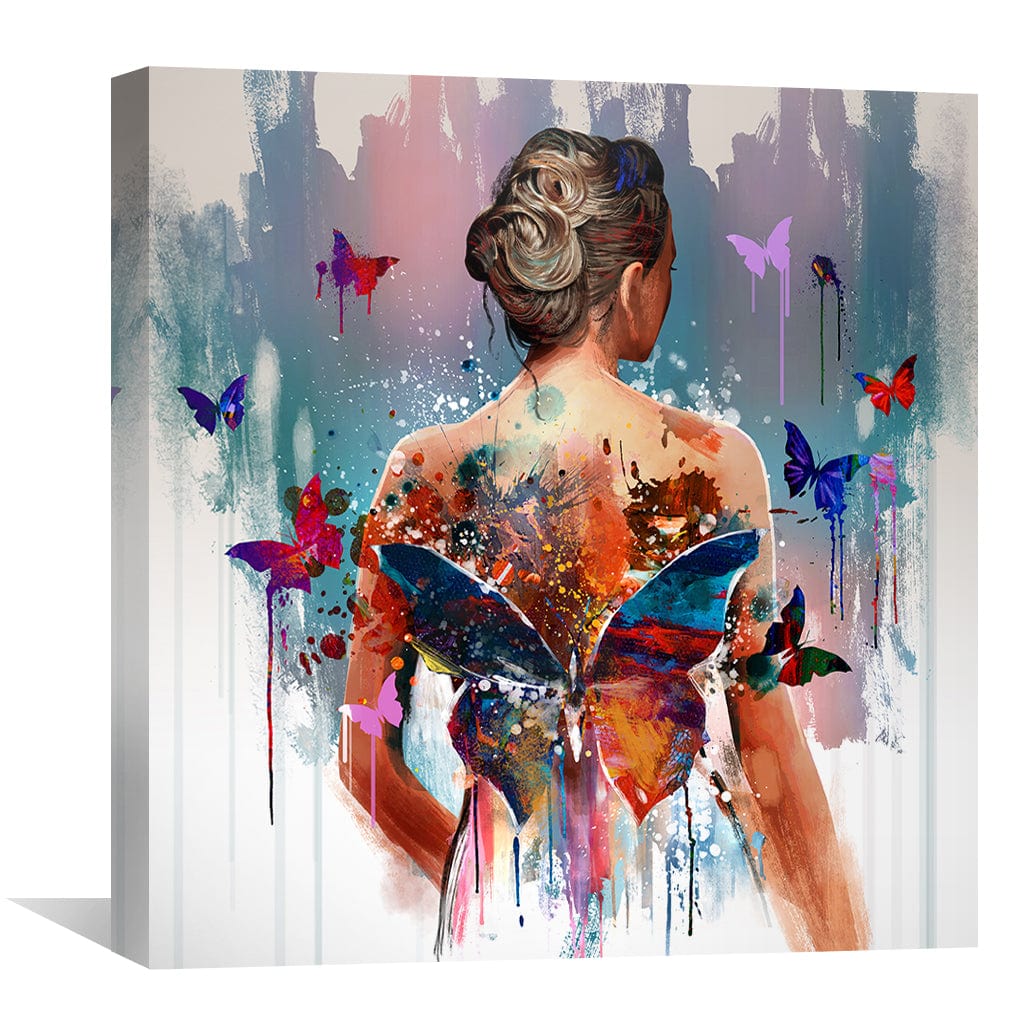 Dos de la toile papillon