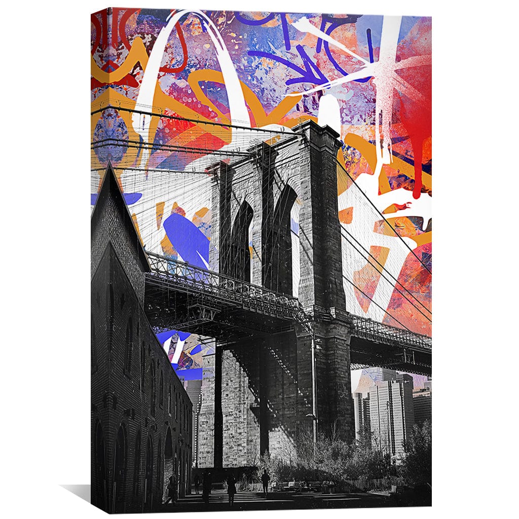 Toile Pont Graffiti