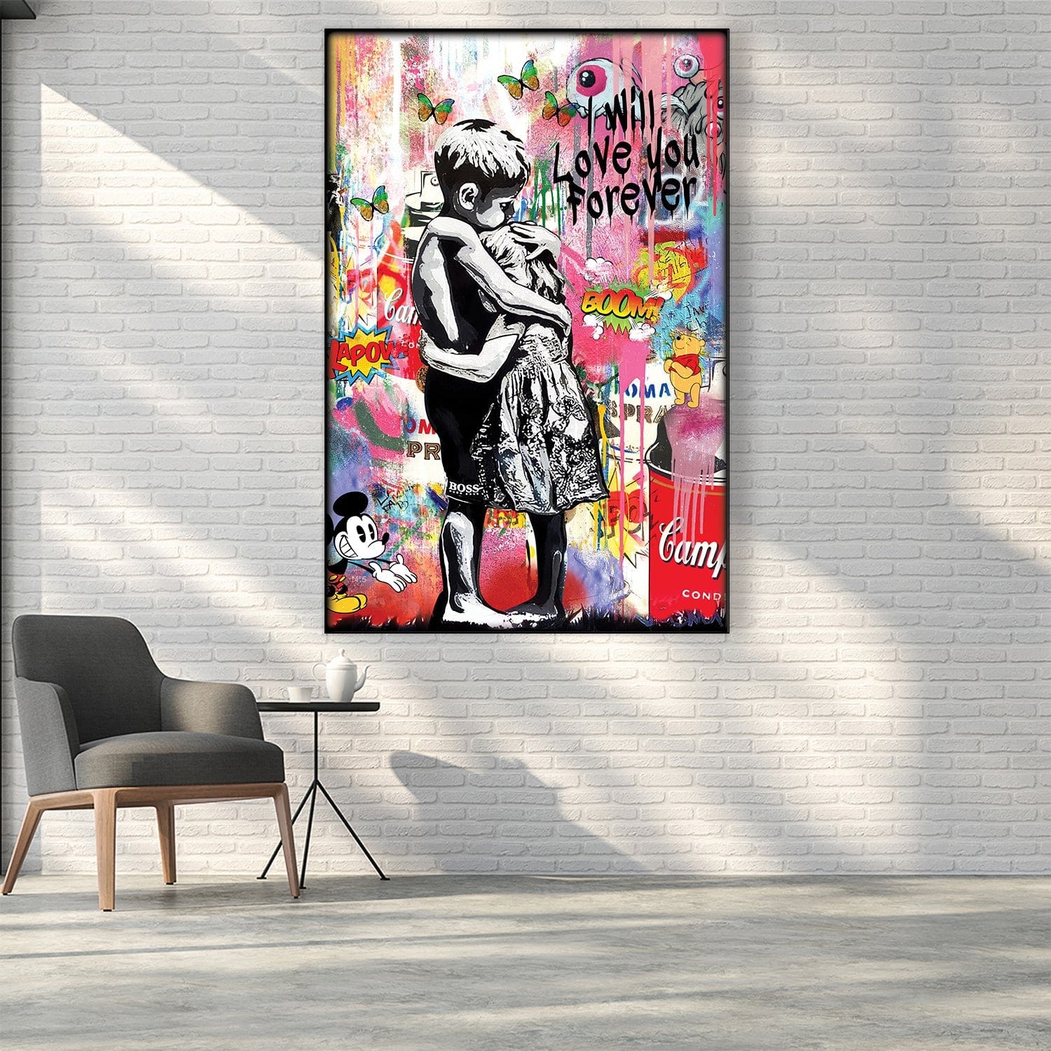 Cadre à construire facile Banksy Forever Love