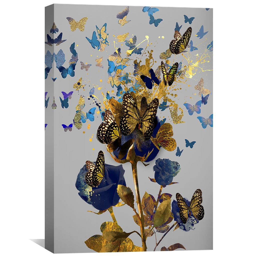 Toile Rose Papillon